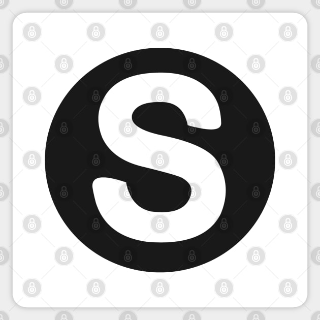 letter s white Sticker by persa